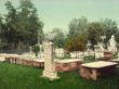 Princeton's 'Presidents' Row' Burying Ground, ca. 1903 - Exceptional Print of a Vintage Photochrom Image from the Library of Congress Collection