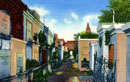 New Orleans' St. Louis Cemetery No. 1 - Fine-Art Giclée Photographic Print - a Classic Vintage Postcard